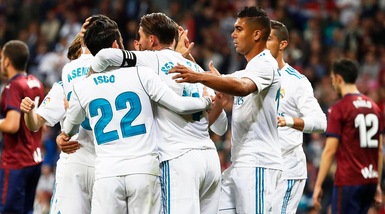 Liga: il Real cala il tris sull'Eibar, l'Atletico passa a Vigo