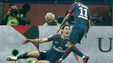 Ligue 1, Psg-Nizza 3-0: Di Maria inventa e Cavani bussa due volte, autogol di Dante