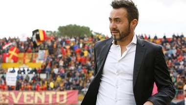 Serie A Benevento, De Zerbi: «Non tollero scendere in campo già battuti»