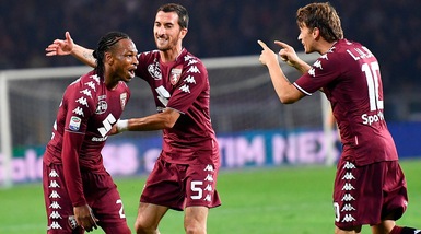 Iago-Obi per la rimonta del Torino. E Mihajlovic respira. Cagliari battuto 2-1