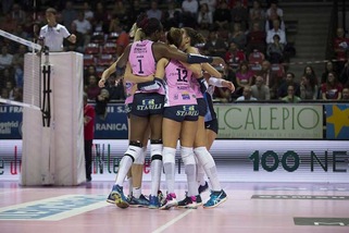 L'Imoco affianca Scandicci in vetta. Pomì, prima vittoria