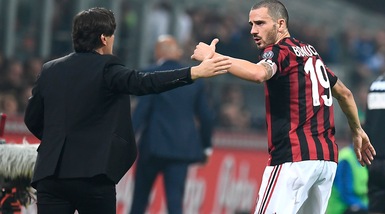 Milan, Montella: «Bonucci? Ha sofferto, ma è un valore aggiunto»