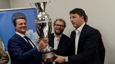 Volley: A2 Maschile, Renzi e Lotti in visita alla Emma Villas