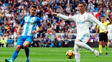 Liga: il Real Madrid soffre ma riesce a battere il Malaga