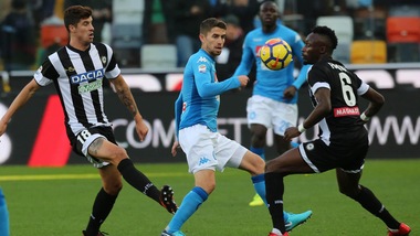 Serie A Udinese-Napoli 0-1, il tabellino