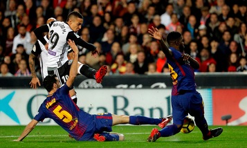 Liga, Valencia-Barcellona 1-1: 60' Rodrigo, 82' Jordi Alba