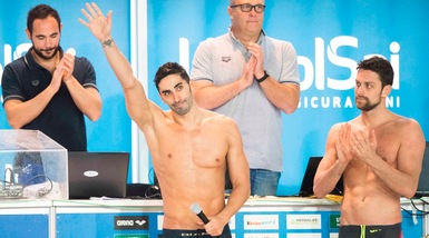 A Riccione Magnini dà l'addio al nuoto