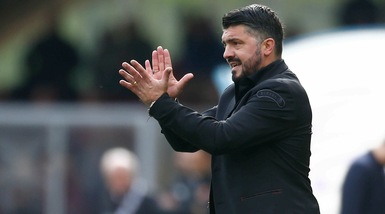 Milan, Gattuso: «Il gol del portiere? Era meglio una coltellata»