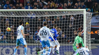 Serie A Sampdoria-Lazio 1-2, il tabellino