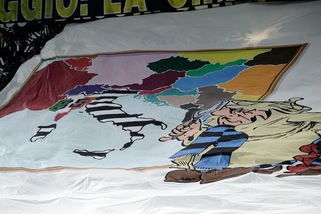 Juventus-Inter, la coreografia della curva bianconera