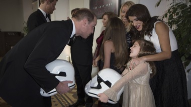 I principi Harry e William alla premiere a Londra di Star Wars