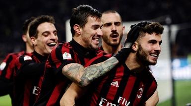 Coppa Italia, Milan-Hellas Verona 3-0: in gol Suso, Romagnoli e Cutrone