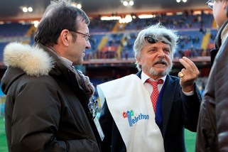 Serie A Sampdoria, Ferrero punta il Napoli: «E' il derby del cinema»