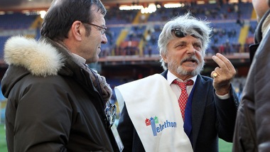 Serie A Sampdoria, Ferrero punta il Napoli: «E' il derby del cinema»