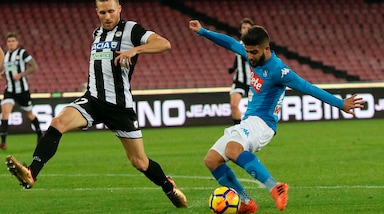 Ottavi Coppa Italia, Napoli-Udinese 1-0: la risolve Insigne