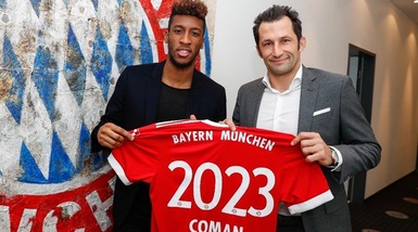 Calciomercato, il Bayern Monaco annuncia il rinnovo di Coman fino al 2023
