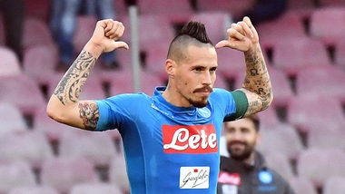 Serie A Napoli, Hamsik: «Non c'è solo la Juventus per lo scudetto»