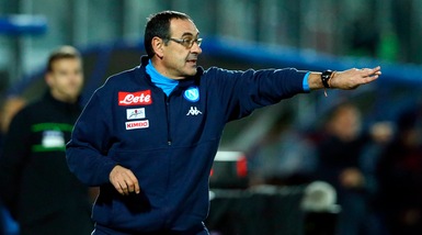 Napoli, Sarri: «Nessun rigore, la palla batte sul petto di Mertens»