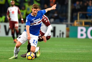 Serie A Sampdoria, fisioterapia, palestra e piscina per Bereszynski