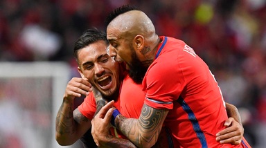 Il Cile vince 2-1 in Svezia: a segno anche Vidal