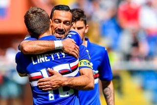 Serie A Sampdoria, Zapata c'è. Individuale per Quagliarella