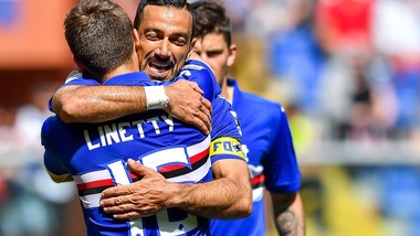 Serie A Sampdoria, Zapata c'è. Individuale per Quagliarella