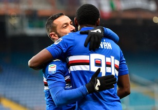 Serie A Sampdoria, parzialmente in gruppo Zapata e Quagliarella