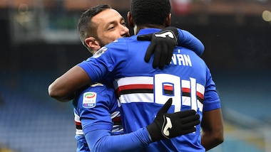 Serie A Sampdoria, parzialmente in gruppo Zapata e Quagliarella