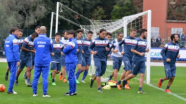 Sampdoria, ripresa dei lavori. Ferrari in palestra