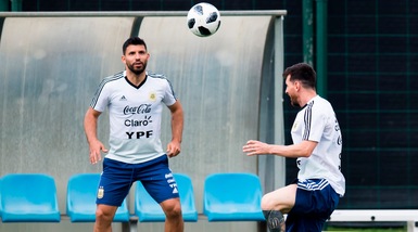 Argentina, sessione di allenamento a Barcellona