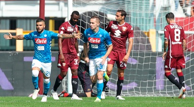 Serie A, Torino-Napoli 1-3: doppietta di Insigne e gol di Verdi