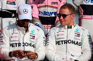 F1 Mercedes: i test partono con Bottas e Hamilton