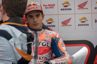 MotoGp Honda: Marquez in pista sul go kart