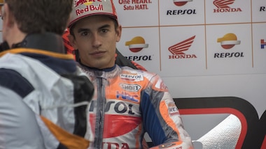 MotoGp Honda: Marquez in pista sul go kart