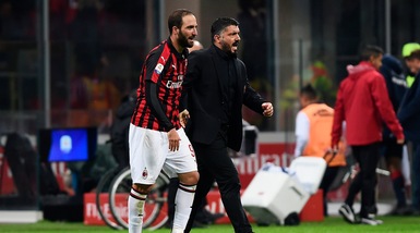 Milan, Gattuso su Higuain: «È in difficoltà, va aiutato»