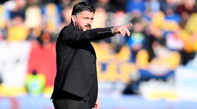 Milan, Gattuso: «Nel primo tempo la squadra non è scesa in campo»