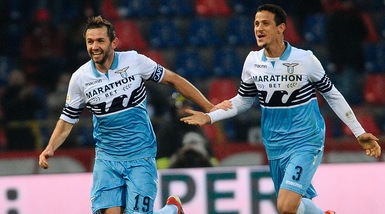 Serie A: la Lazio passa a Bologna, la Samp vola con un'altra magia di Quagliarella