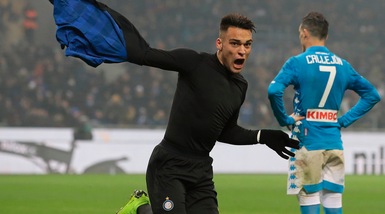 Serie A, Inter-Napoli 1-0: Lautaro Martinez al 91', la Juventus va a +9