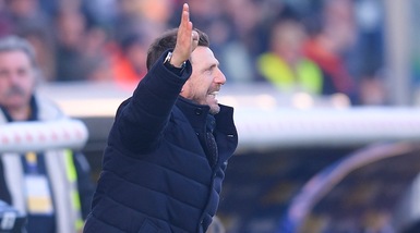 Di Francesco: «La Roma mi è piaciuta. Ma gli attaccanti devono segnare di più»