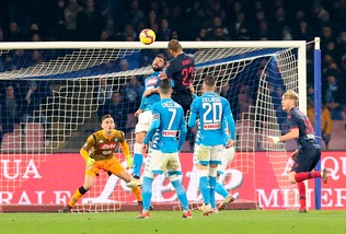 Serie A Napoli-Bologna 3-2, il tabellino