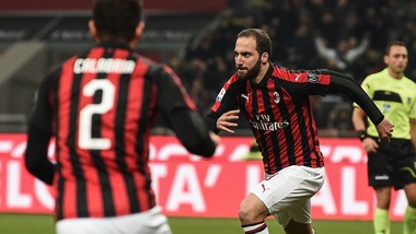 Milan-Spal 2-1: Higuain torna al gol e decide la sfida