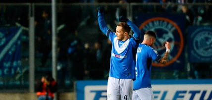 Serie B Brescia-Carpi 3-1, le Rondinelle si riprendono la vetta