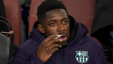 Barcellona: si ferma Dembélé, strappo al bicipite femorale
