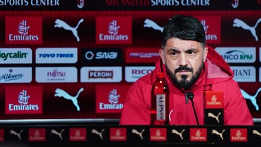 Milan, Gattuso: «Non voglio complimenti. Maldini? Un riferimento»