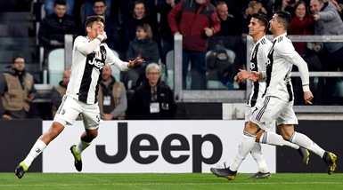 Juventus-Frosinone 3-0: Dybala-Ronaldo più Bonucci, è festa bianconera