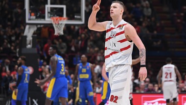 Eurolega: Olimpia Milano-Maccabi 87-83, biancorossi in zona playoff