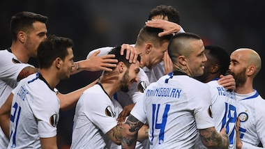 Inter, poker al Rapid Vienna: gol e sorrisi senza Icardi