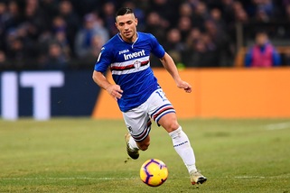 Serie A Sampdoria, per Caprari lavoro a secco e in piscina