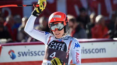 Sci, combinata: Federica Brignone tinge d'azzurro Crans Montana