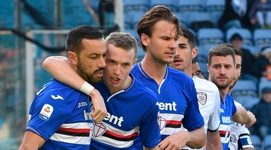 La Sampdoria stende il Cagliari: decisivo Quagliarella dal dischetto